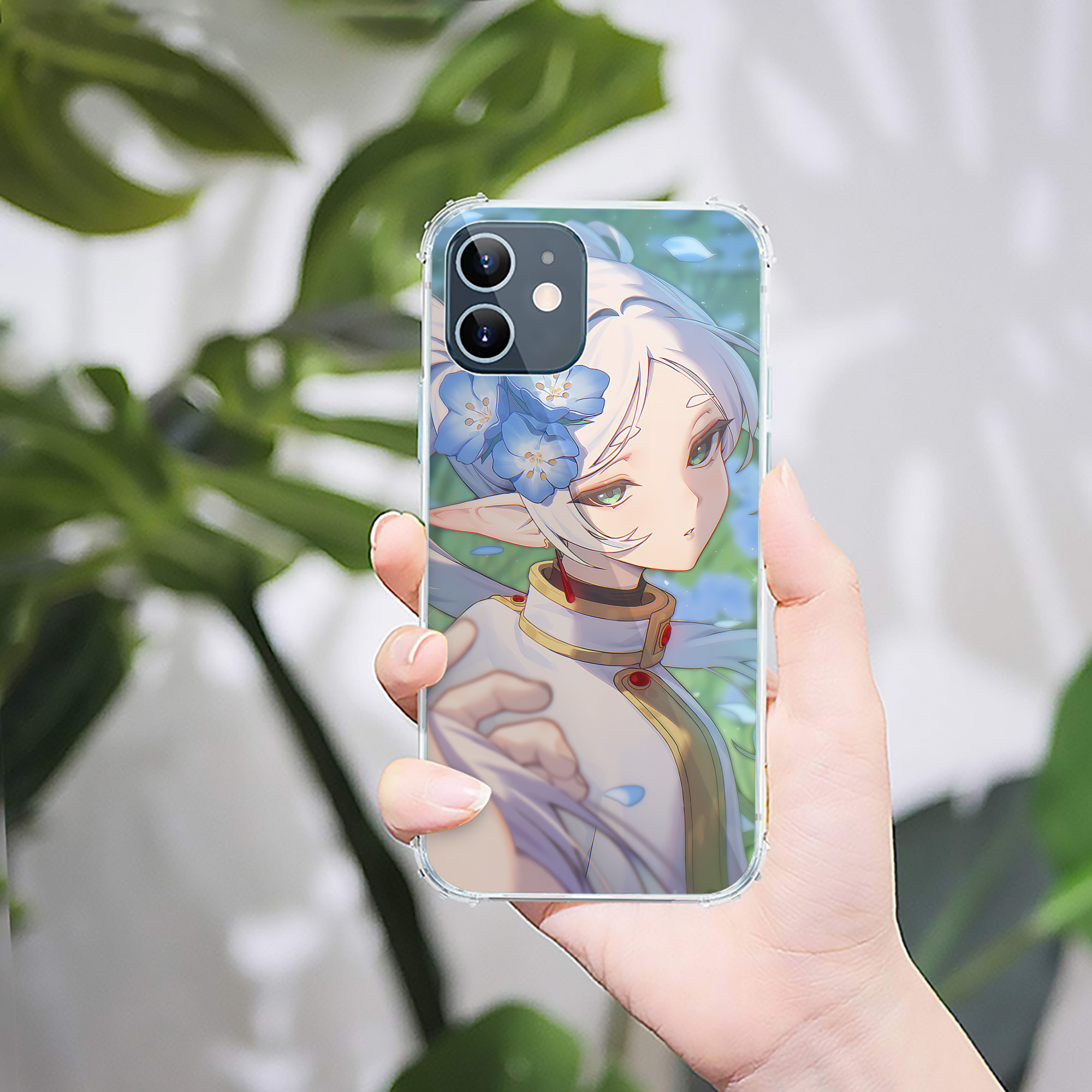 （画像用） 葬送のフリーレン Frieren 【iPhone 12シリーズ対応】透明スマホケース（クリアソフトケース）